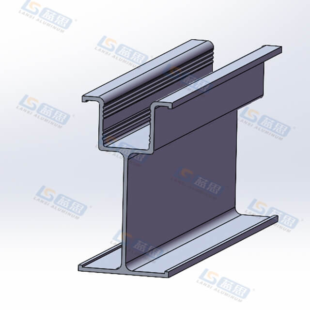 Custom Extruded Aluminum Beam Profile for Scaffolding