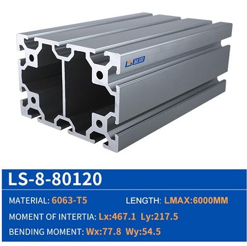 80120 Heavy Duty T Slot Aluminum Beams Profile