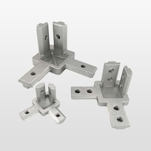 3-Way End Corner Bracket Solid Connectors