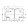 80120 Heavy Duty T Slot Aluminum Beams Profile