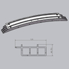 Extruded Aluminum Side Intrusion Beam Aluminum Profile 