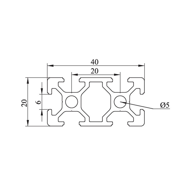 DIY Framing 2040 T Slot Extrusion Aluminium Profile