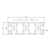 40120 Anodizing T Slotted Aluminum Extrusion Profile