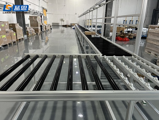 What is an unpowered roller conveyor line?