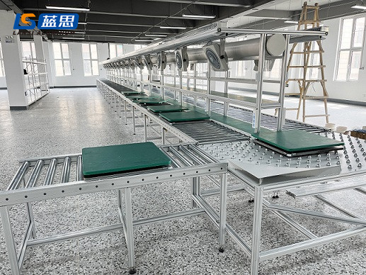 Unpowered roller conveyor line (1)